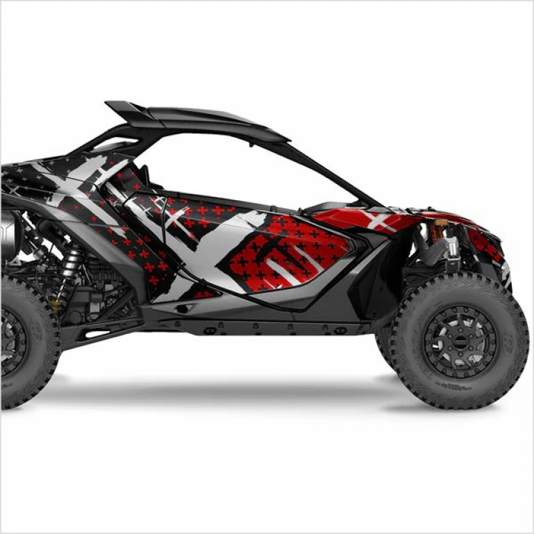 X-Design Dark Red M Version for Can-Am Maverick R 2 Doors